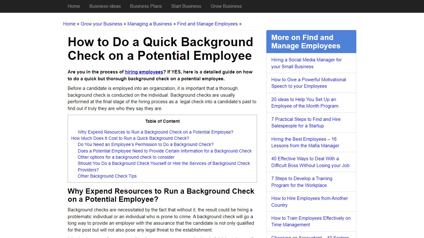 How to Do a Quick Background Check on a Potential Employee